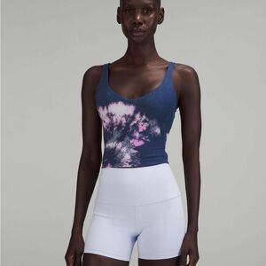 lululemon athletica Tie Dye Bra crop tank align tank ombré mineral blue multi